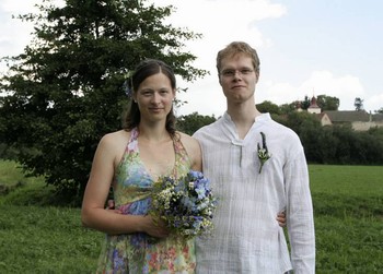 Alena Kopřiva Chadová s manželem