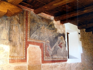 Jeskyně, kde sv. František umístil 1. betlém v r. 1223